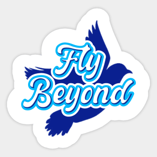 Fly Beyond Logo Sticker